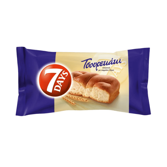Tsoureki Classic (75g) 7 Days von 7 Days bei Araxxon  - Hochwertiges griechisches Produkt.   Tsoureki Classic (75g) 7 Days από 7 Days στο Araxxon  - Αυθεντικό ελληνικό προϊόν.